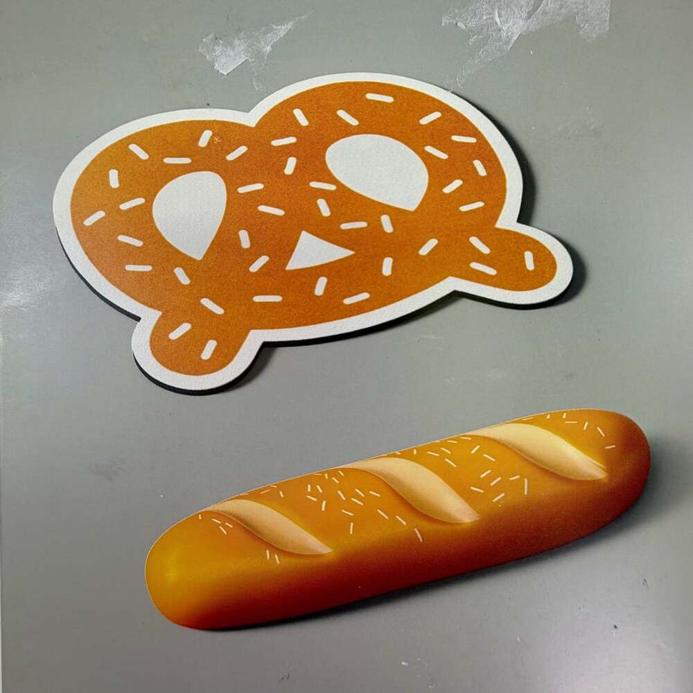 heyday Mouse Pad & Wrist Rest Pretzel and Baguette Design